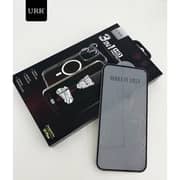 URR 3-in-1 Privacy HD Protection Bundle Set Clear iPhone 16 Plus - BK09