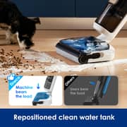 Tineco Floor One Stretch S6 Pro Wet/Dry Vacuum Cleaner, 180° Flat Design Suction Mop 13 cm Lying Height, 70°C 5min FlashDry, 3-Sided, 40 Minutes Running Time
