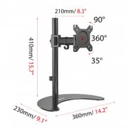 Devo Gaming Monitor Table Arm Black - CORE1