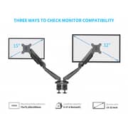 Devo Gaming Monitor Arm Black - FLEXI CORE2