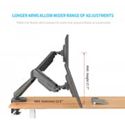 Devo Gaming Monitor Arm Black - FLEXI CORE2