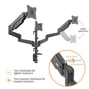 Devo Gaming Monitor Arm Black - FLEXI CORE3
