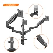 Devo Gaming Monitor Arm Black - FLEXI CORE3