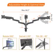 Devo Gaming Monitor Arm Black - FLEXI CORE3