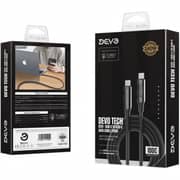 Devo USB-C to USB-C Data Cable 1m Black - TECH-DT01