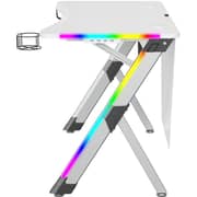 Devo Radium Gaming Table White