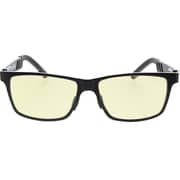 Devo Fiber Rectanglular Black Gaming Glasses For Unisex