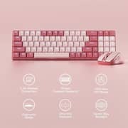 Redragon Wireless Keyboard & Mouse Combo Pink/Red - BS8772