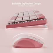 Redragon Wireless Keyboard & Mouse Combo Pink/Red - BS8772