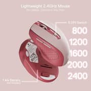 Redragon Wireless Keyboard & Mouse Combo Pink/Red - BS8772