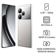 Realme GT 6 5G 256GB 12GB RAM Fluid Silver Dual Sim Smartphone - Middle East Version