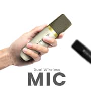 HiFuture Bluetooth Speaker With Mic Silver - Vocalist100