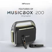 HiFuture Bluetooth Speaker With Dual Mic Black - MusicBox200