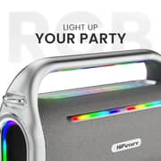 HiFuture Bluetooth Speaker With Dual Mic Silver - MusicBox100