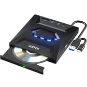 Unitek External Optical Drive With USB Hub - T1037A