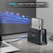 Unitek USB-C Enclosure Docking Station Black - S1234