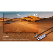 Unitek USB-C to Display Port 1.4 Cable 1.8m Space Grey - V1423C