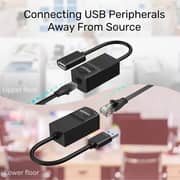 Unitek USB1.1 Extension Over RJ45 Black - Y-UE01001