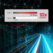 Unitek Cat 7 Flat Cable 20m Black - C1897BK-20M