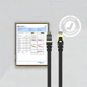 Unitek Cat 7 Flat Cable 20m Black - C1897BK-20M
