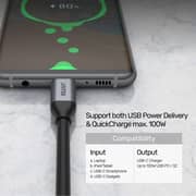 Unitek Fast Charging Cable 1m Space Grey/Black - C14082ABK