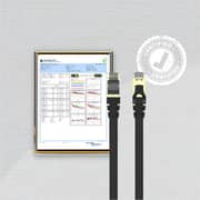 Unitek Cat 7 Flat Cable 1m Black - C1897BK-1M