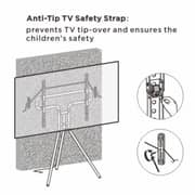 Bluetek Artistic Studio TV Floor Stand Black - FS15-46F-03