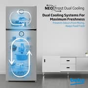 Beko Refrigerator 420 Liters Gross (367 Net) Capacity, No Frost,Low Noise,RDNG420S - (Silver)