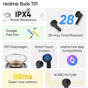 Realme T01 Wireless Ear Buds Black