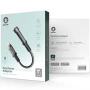 Green Lion Earphone Adapter Ligthening to 3.5mm Jack 12cm Black - GNEARADLTAUXBK