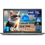 Dell Latitude (2024) Laptop – 1st Series / Intel Core Ultra 7-155U / 15.6inch FHD / 1TB SSD / 16GB RAM / Shared Intel Graphics / Windows 11 Pro / English Keyboard / Grey / International Version – [5550]