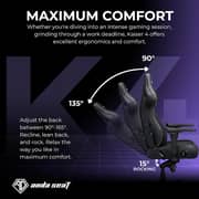 Anda Seat Kaiser 4 PVC Gaming Chair XL Black - AD12YDDC-XLL-20-B-PV/C