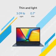 ASUS Vivobook 14 (2023) Laptop - 13th Gen / Intel Core i7-1355U / 14inch FHD / 512GB SSD / 12GB RAM / Shared IntelUHD Graphics / Windows 11 Home / English Keyboard / Quiet Blue / International Version - [X1404VA-I712512]
