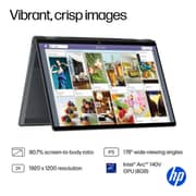 HP OmniBook X Flip 2-in-1 Convertible (2024) Laptop - 2nd Series / Intel Core Ultra 7-256V / 16inch 2K / 1TB SSD / 16GB RAM / 8GB Intel Arc 140V Graphics / Windows 11 Home / English Keyboard / Eclipse Grey / International Version - [16-AS0023DX]