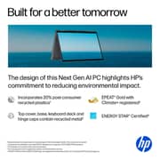HP OmniBook X Flip 2-in-1 Convertible (2024) Laptop - 2nd Series / Intel Core Ultra 7-256V / 16inch 2K / 1TB SSD / 16GB RAM / 8GB Intel Arc 140V Graphics / Windows 11 Home / English Keyboard / Eclipse Grey / International Version - [16-AS0023DX]