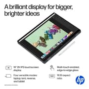 HP OmniBook X Flip 2-in-1 Convertible (2024) Laptop - 2nd Series / Intel Core Ultra 7-256V / 16inch 2K / 1TB SSD / 16GB RAM / 8GB Intel Arc 140V Graphics / Windows 11 Home / English Keyboard / Eclipse Grey / International Version - [16-AS0023DX]