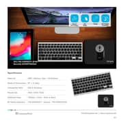 Pawa Dual Mode Wireless Keyboard & Mouse Set Grey/Black - PW-KWMW2T1