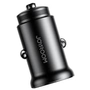 Joyroom mini Metal Car Charger 30W A+C - Black - JR-CCN05