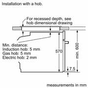 Siemens iQ300 Built-in Gas Oven 60cm Black Stainless Steel - HB272GES3M