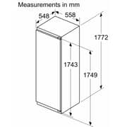 Bosch Series 6 Upright Refrigerator 310L Silver - KIR81AFD0M