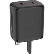 Heartz 45W Xtreme Power Dual Port Adapter Black - ZA48