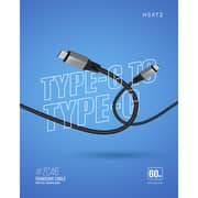 Heatz Type C to Type C Cable 1m Black - ZC46