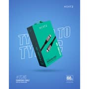 Heatz Type C to Type C Cable 1m Black - ZC46