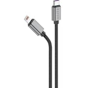 Heatz NylonFit Type C to Lightning Cable 2m Black - ZC56