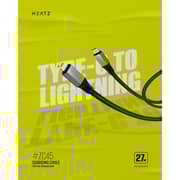 Heatz Type C to Lightning Cable 1m Black - ZC45