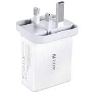 Zoook Charger 48W UK White - ZB-BOLT CHARGE DUO