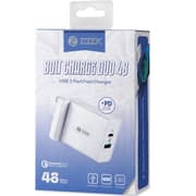 Zoook Charger 48W UK White - ZB-BOLT CHARGE DUO