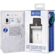 Zoook Charger 48W UK White - ZB-BOLT CHARGE DUO