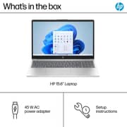 HP (2023) Laptop - 13th Gen / Intel Core i3-1315U / 15.6inch HD / 512GB SSD / 8GB RAM / Shared Intel UHD Graphics / Windows 11 Home / English Keyboard / Natural Silver / International Version - [15-FD0123DX]