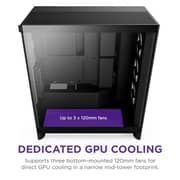 Nzxt Flow RGB ATX Mid Tower Case Black - H7